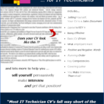 CV writing for IT technicians