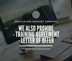 Training Visa 407 Support Services